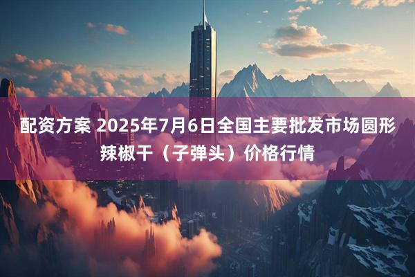 配资方案 2025年7月6日全国主要批发市场圆形辣椒干（子弹头）价格行情